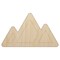 Mountain Range Unfinished Wood Shape Piece Cutout for DIY Craft Projects